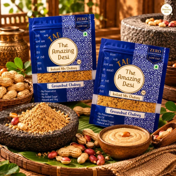 TAD - Groundnut Instant Chutney Mix Combo | Pack of (2 x 100g)