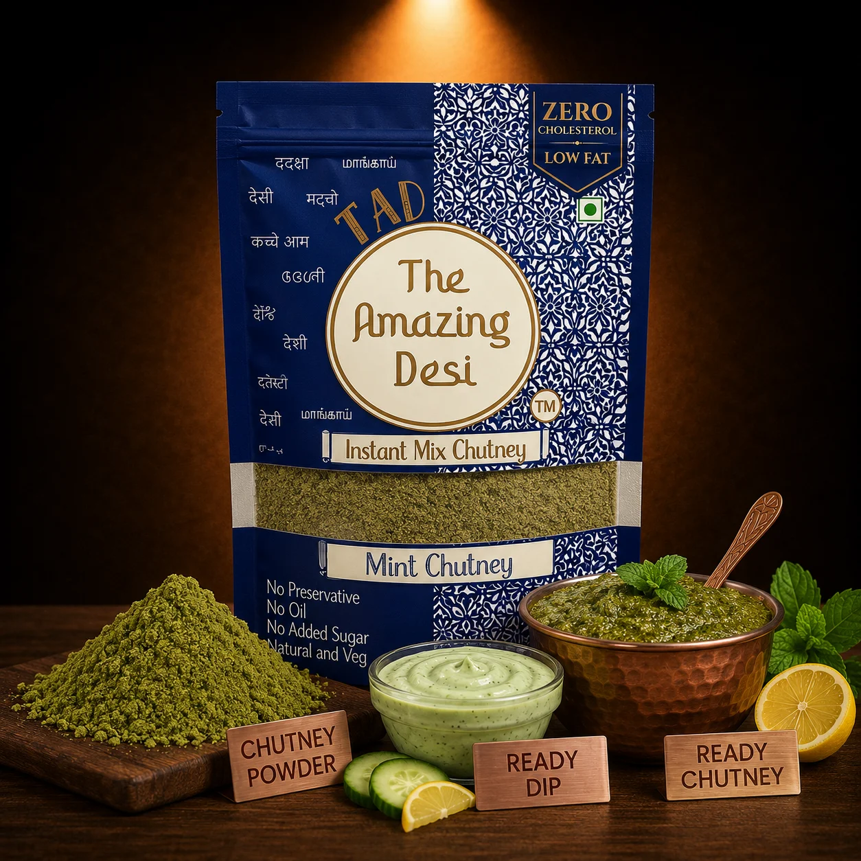 TAD - The Amazing Desi Fresh Bliss & Sweet Twist Chutney Combo | Tamarind Date & Mint Chutney | Authentic, Sweet, Tangy & Refreshing | Ready-to-Eat | Pack of (2 x 100g) - Image 5